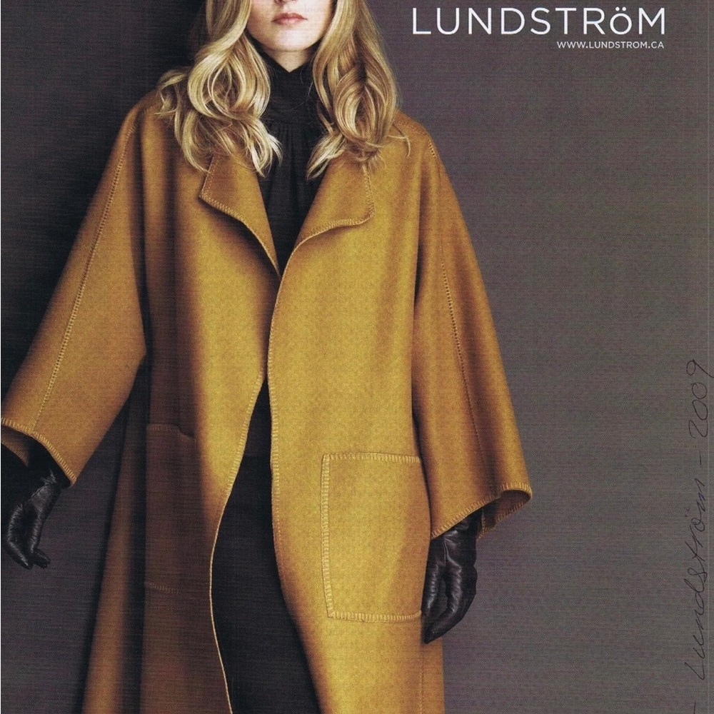 Women's Mustard Wool Cape Coat